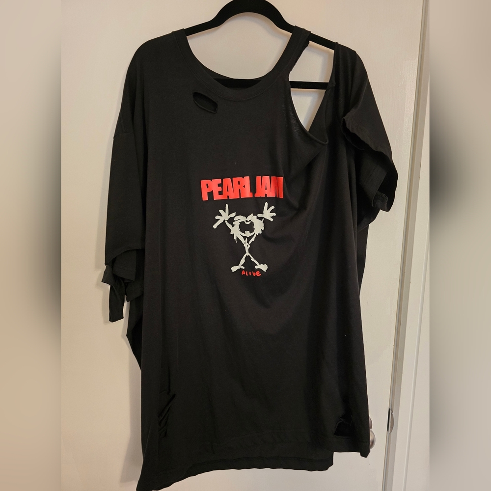 Pearl Jam T-shirt With Cuts 5x